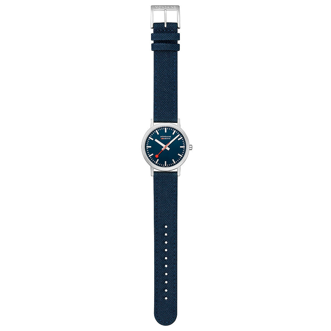 Mondaine Official Swiss Railways Classic Deep Blue 36mm Watch