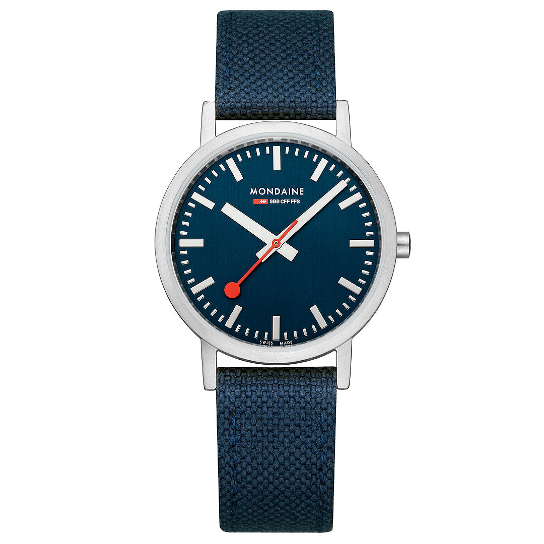 Mondaine Official Swiss Railways Classic Deep Blue 36mm Watch