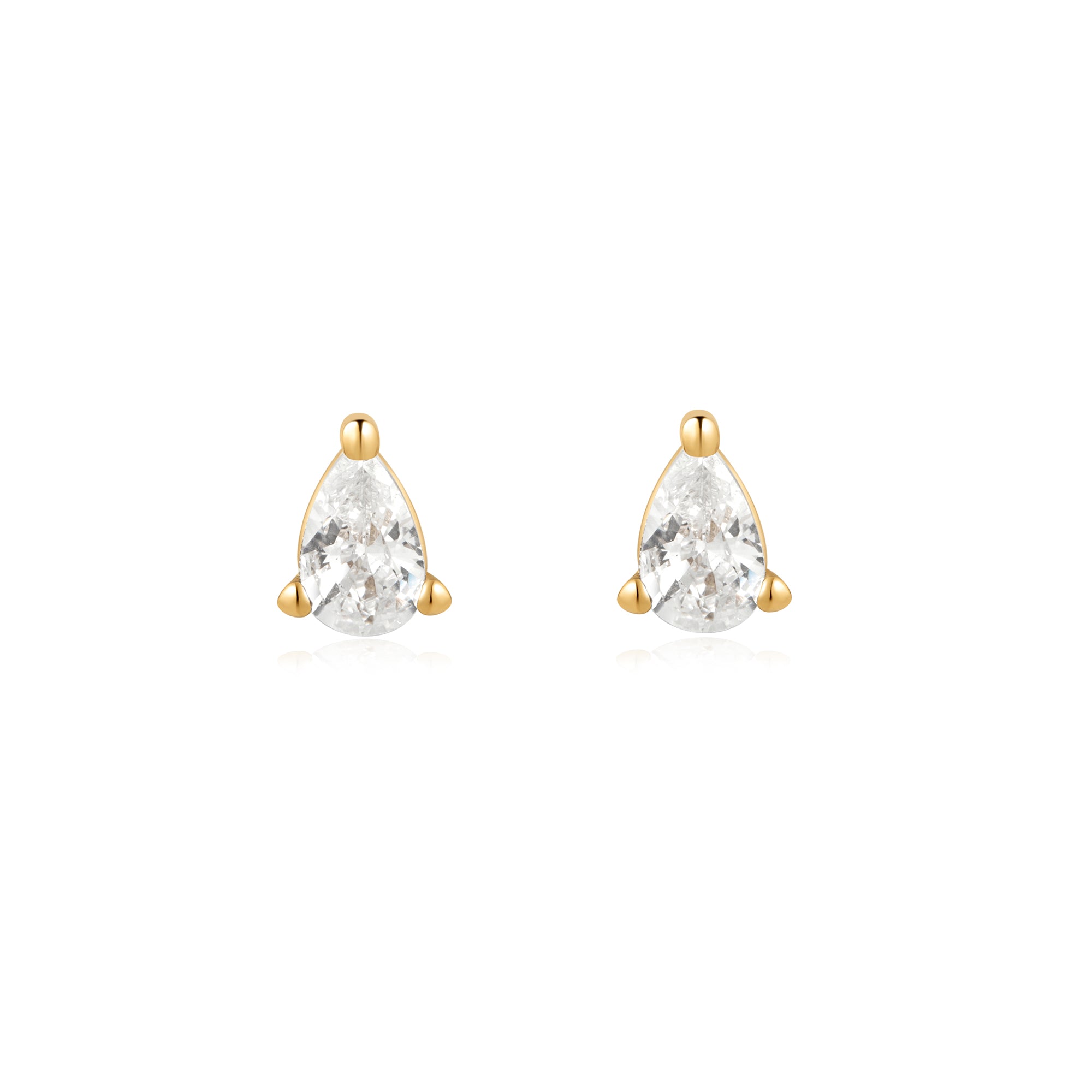 Ania Haie Gold Pear Studs