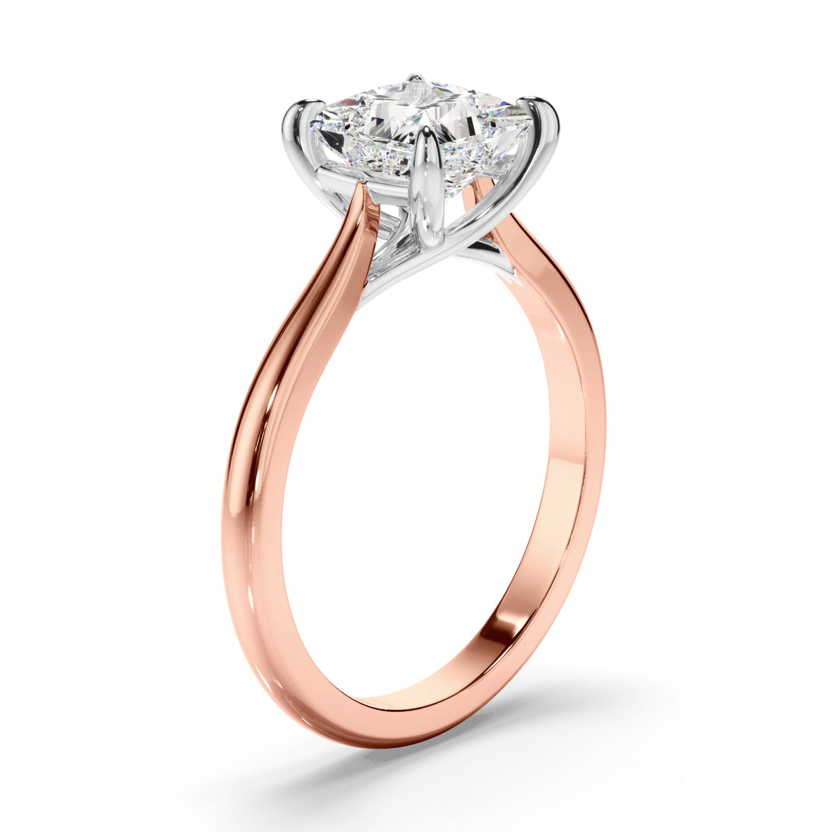 Princess Cut Diamond Solitaire Engagement Ring