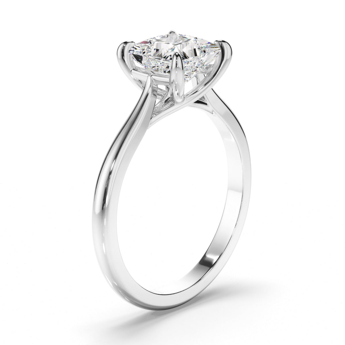 Princess Cut Diamond Solitaire Engagement Ring