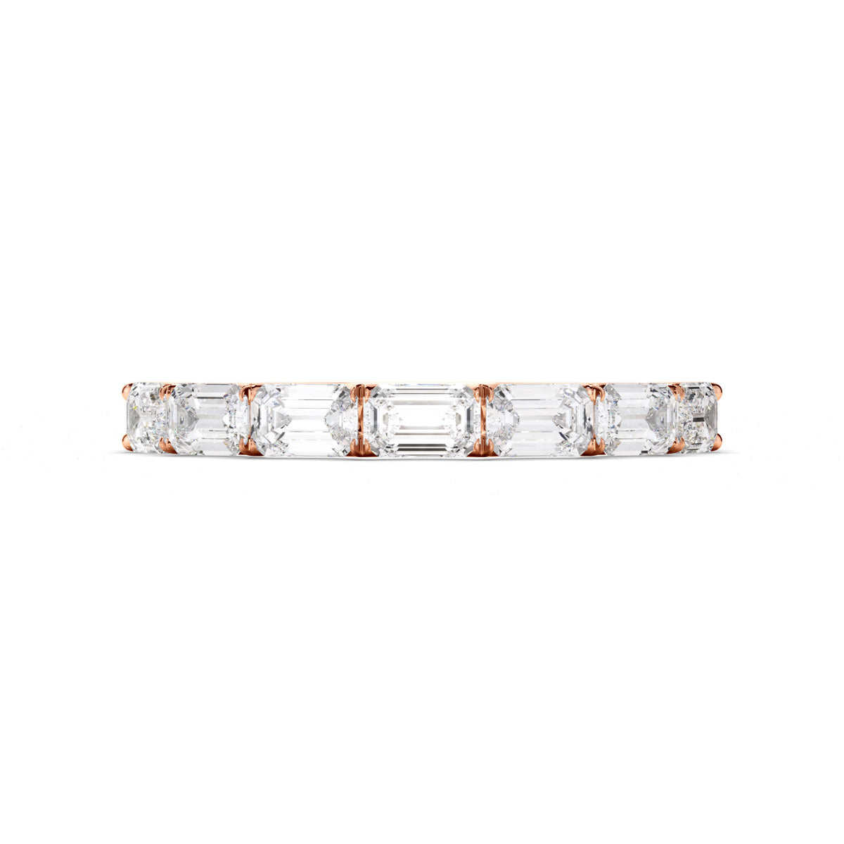 Emerald Cut Diamond Anniversary Ring