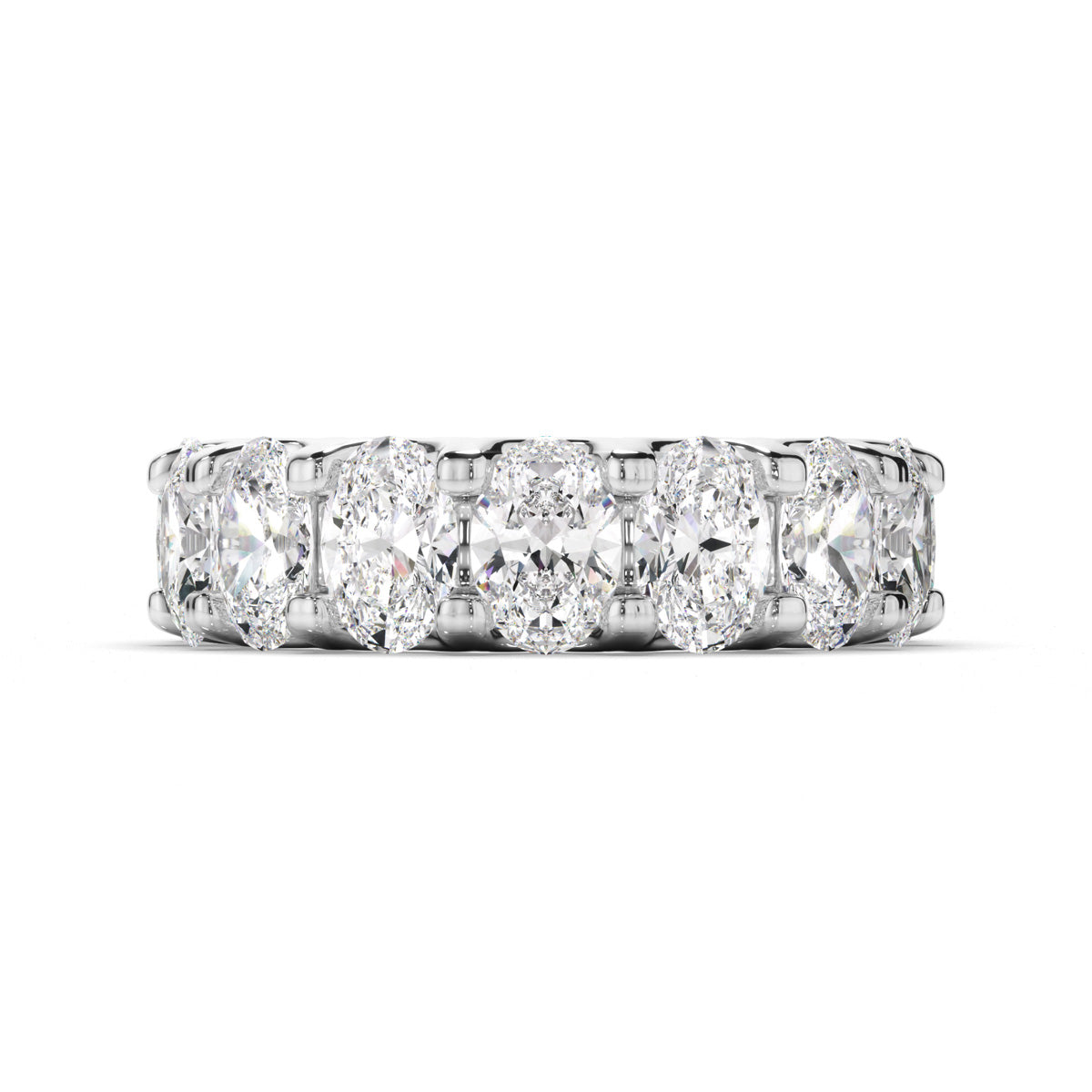 Oval Cut Diamond Anniversary Ring