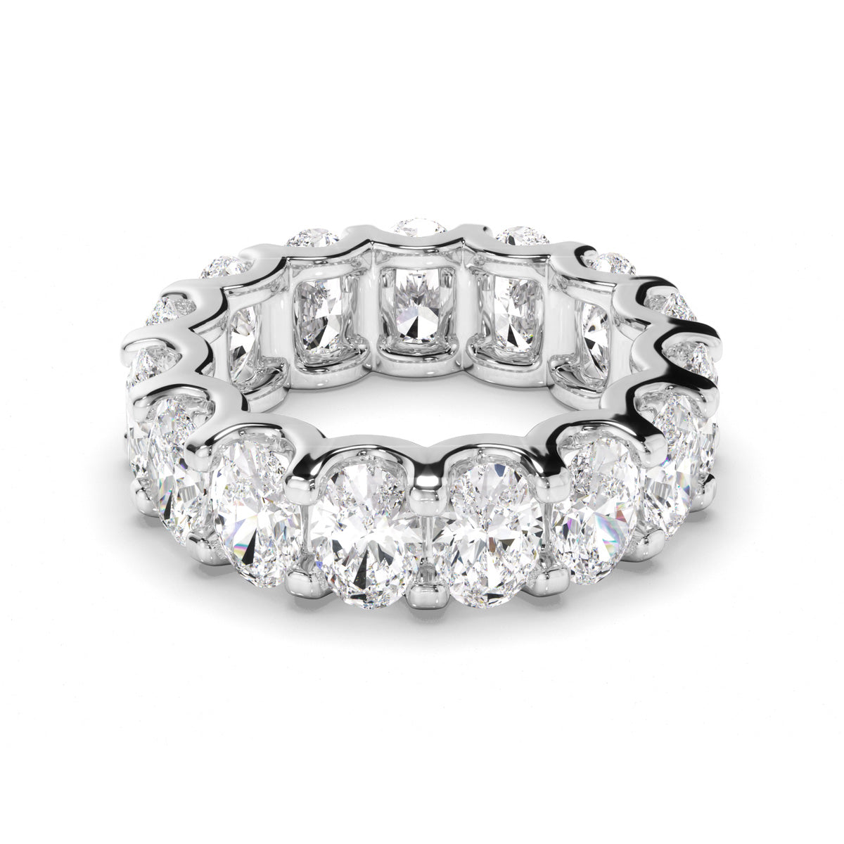 Oval Cut Diamond Anniversary Ring