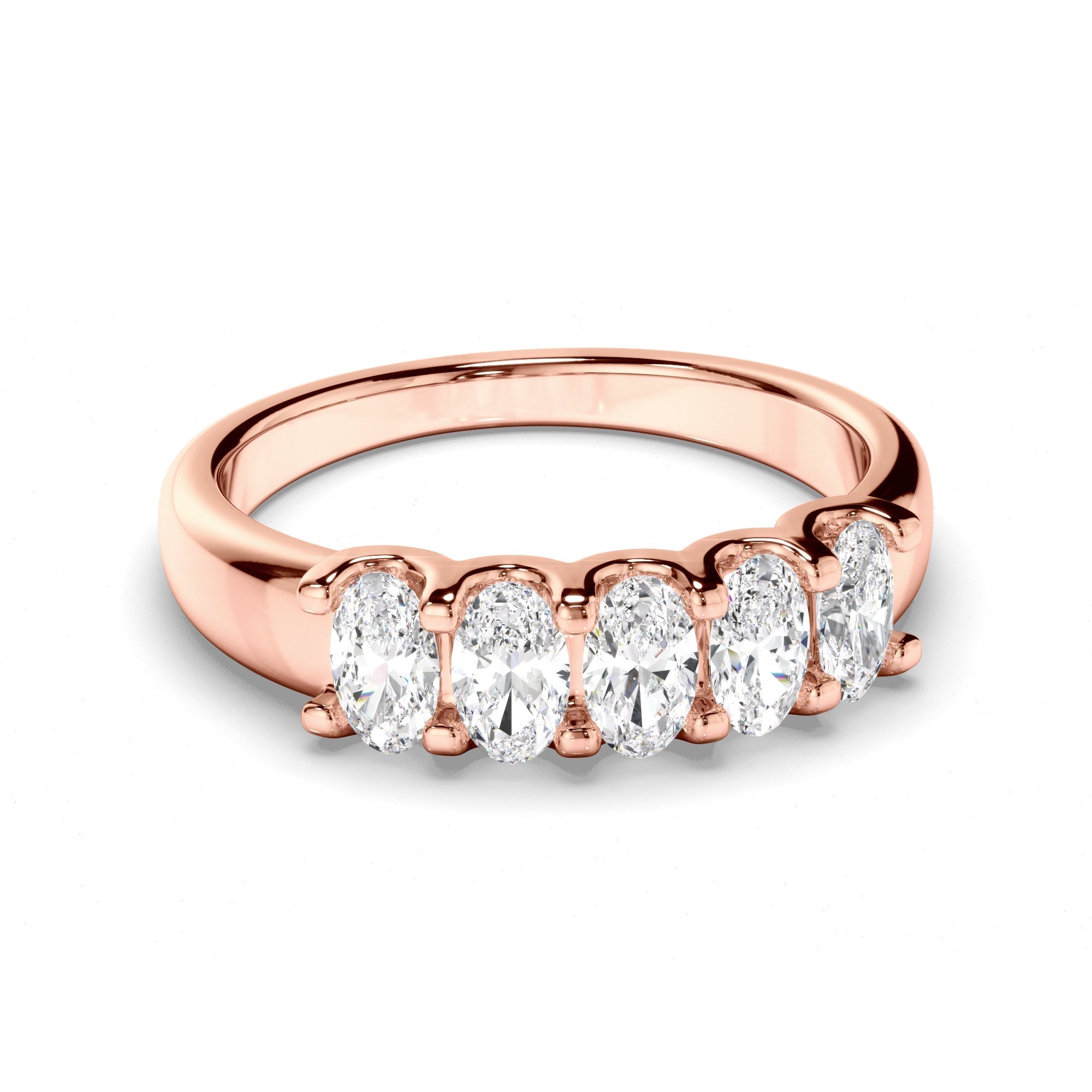 Oval Cut Diamond Anniversary Ring