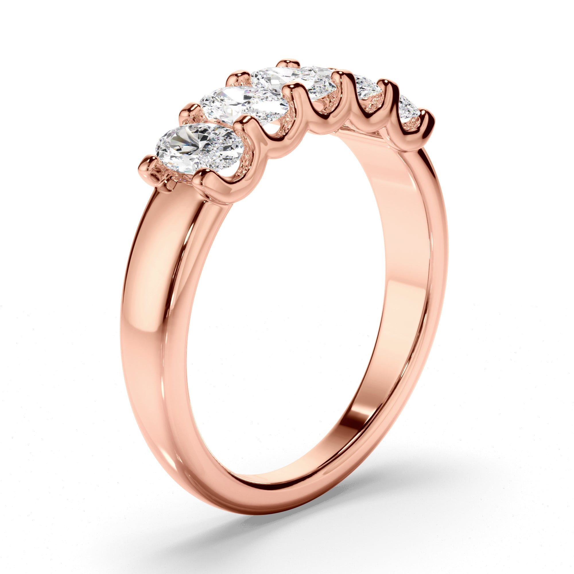 Oval Cut Diamond Anniversary Ring