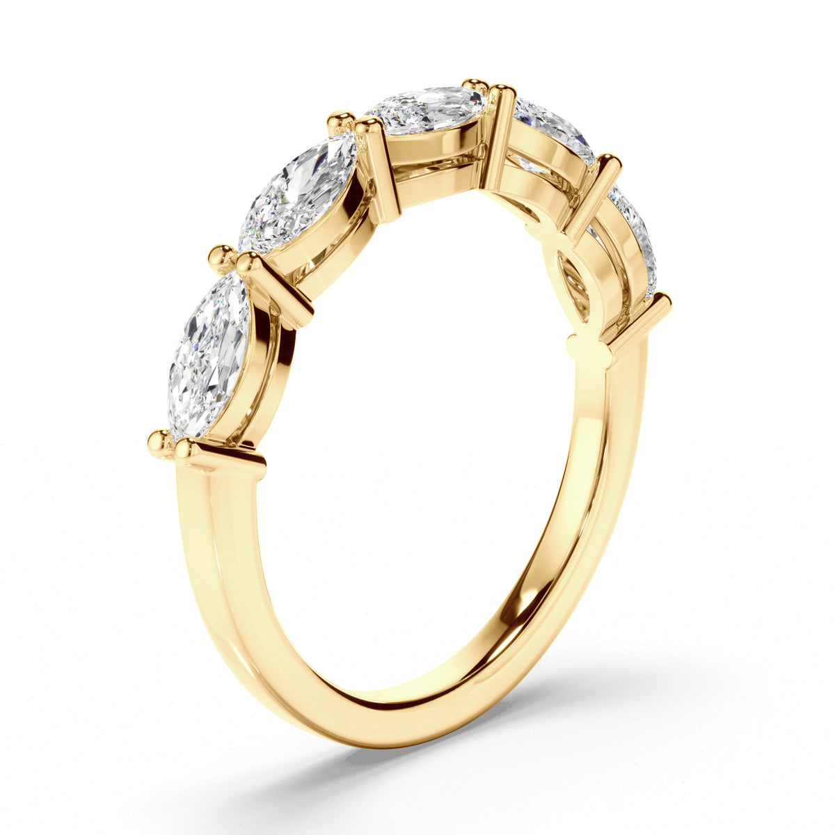 Marquise Cut Diamond Anniversary Ring