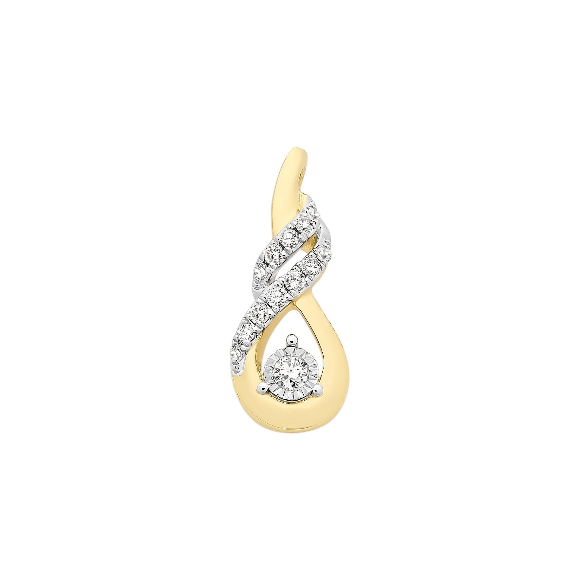 9ct Gold Diamond Pendant