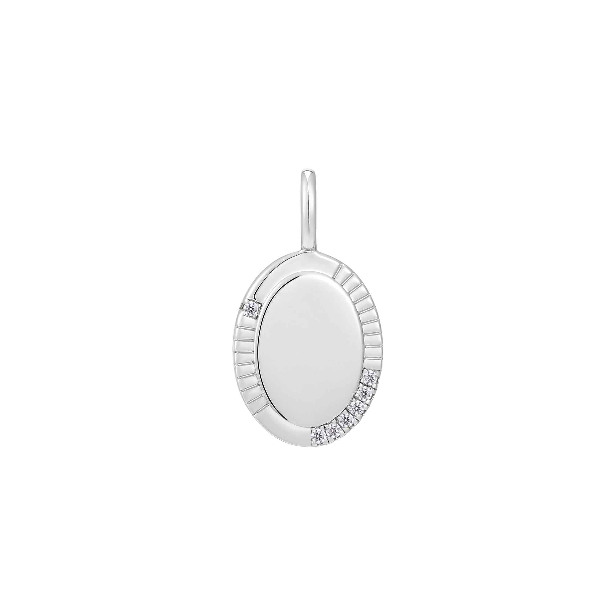 Ania Haie Silver Oval Charm