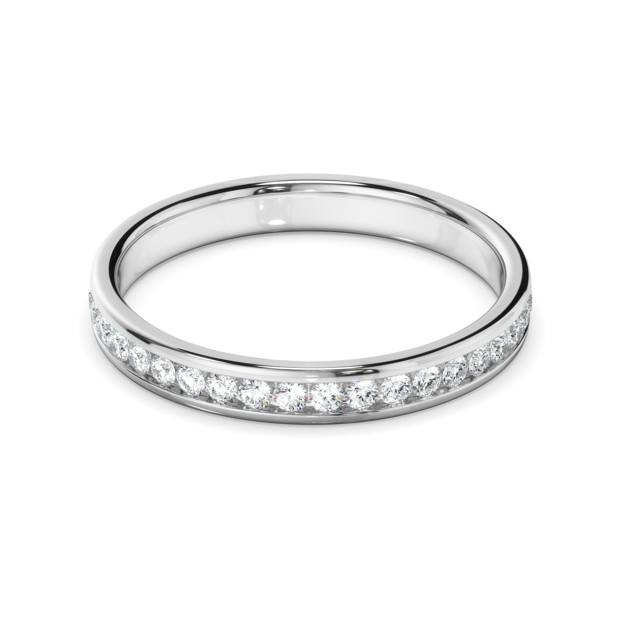 Diamond Channel Set Eternity Wedding Ring