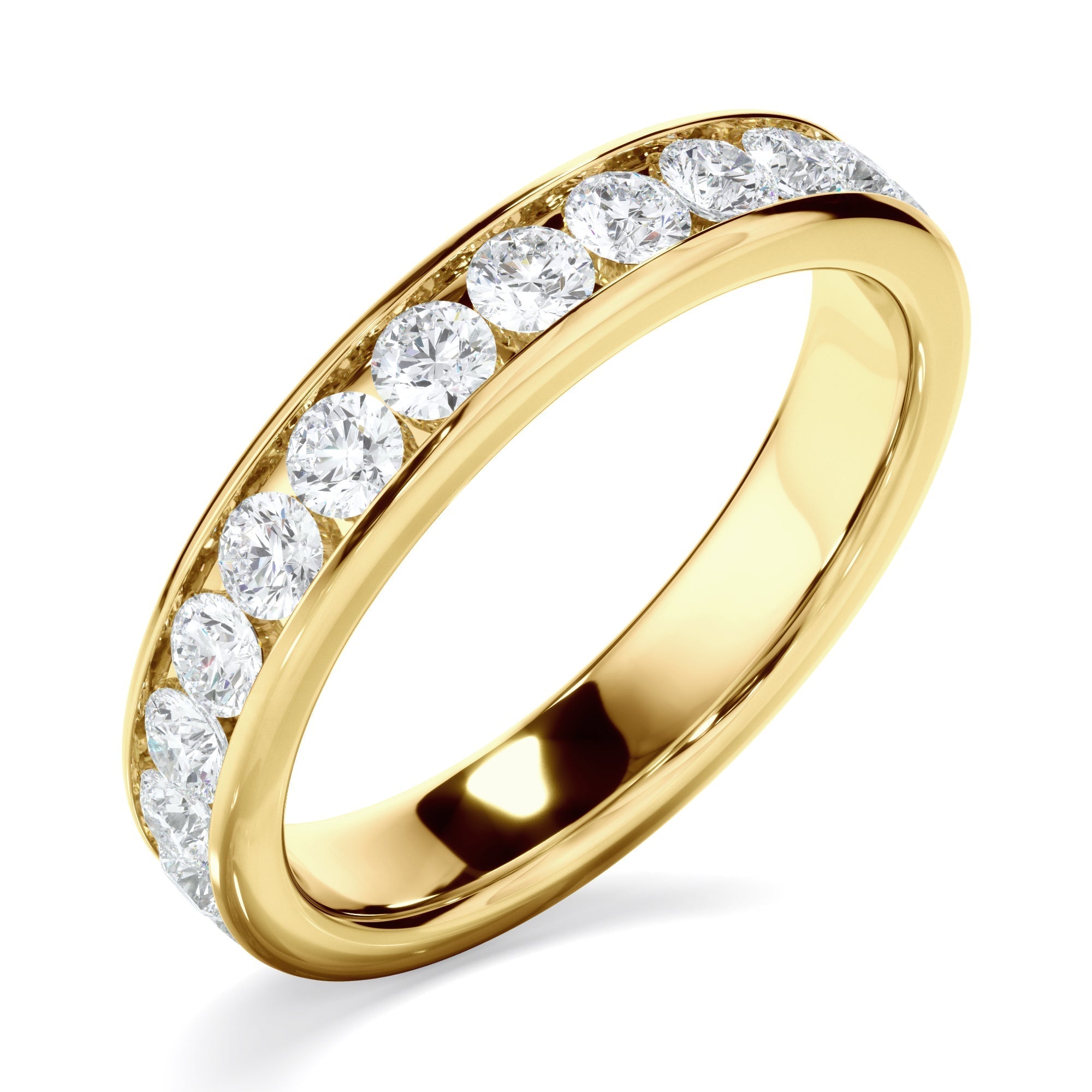 Diamond Channel Set Eternity Wedding Ring